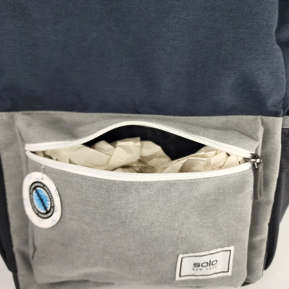 SOLO NEW YORK Blue Back Pack. New With Tags.